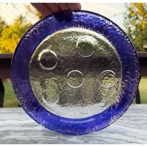 VINTAGE - Dansk VIVACIOUS Glass Cordial Liqueur Shot Glasses and Round Tray Set - Picture 10 of 10